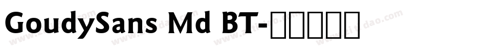 GoudySans Md BT字体转换